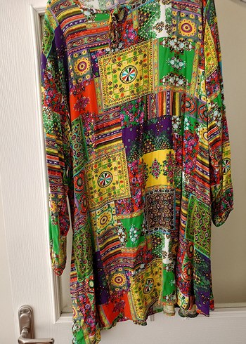 renkli tunik gömlek - Görsel 2