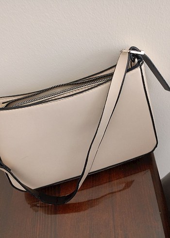 Zincir Detayi   krem renkKadın Çanta - Görsel 2