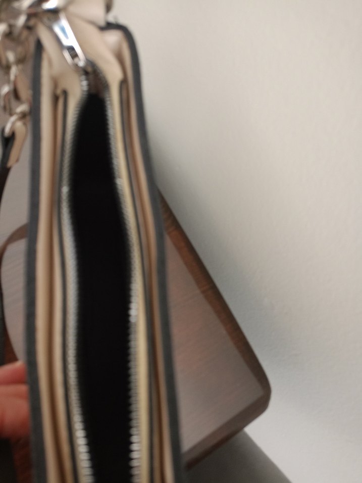 Zincir Detayi   krem renkKadın Çanta - Görsel 3