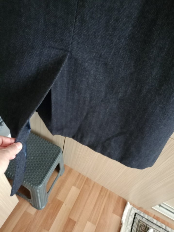 Uzun Lacivert Kaban - Görsel 5