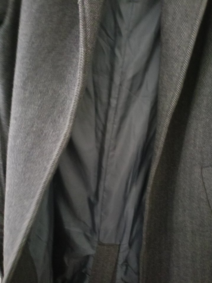 Uzun Lacivert Kaban - Görsel 4