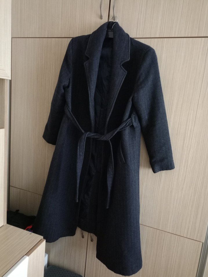 Uzun Lacivert Kaban - Görsel 2