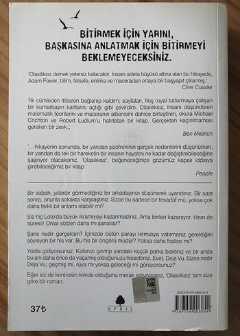 Olasılıksız - Adam Fawer Roman - Görsel 2