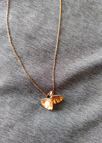  Beden 925 eyer Gold rose Renk Midi Kadın Kolye