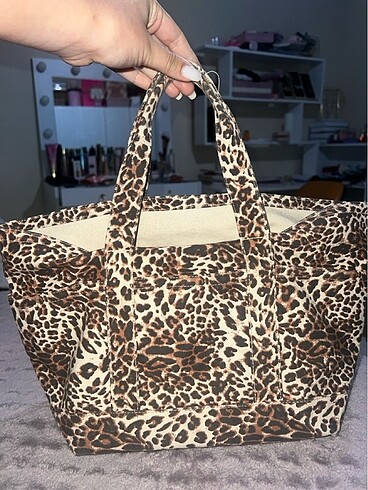Zara Zara leopar tote çanta