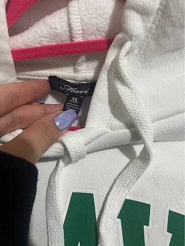xs Beden beyaz Renk Mavi sweat