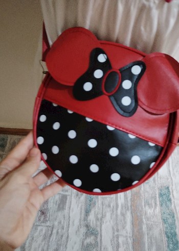 Kırmızı puantiyeli çanta - Görsel 6