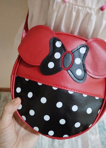 Kırmızı puantiyeli çanta - Görsel 3