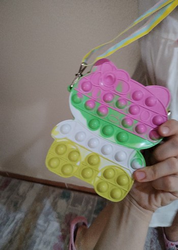 Ayıcık seklinde popit Çanta - Görsel 5