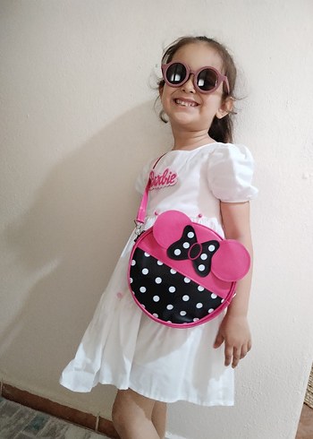 Pembe puantiyeli kiz cocuk çanta - Görsel 2