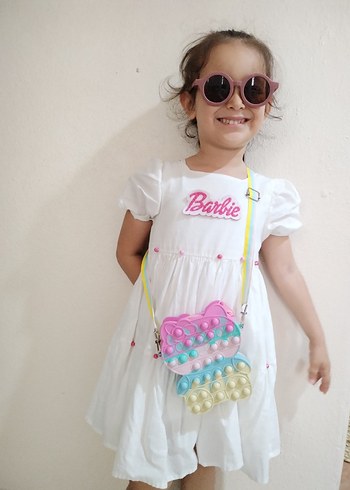  Beden Pembe ayicik seklinde popit Çanta