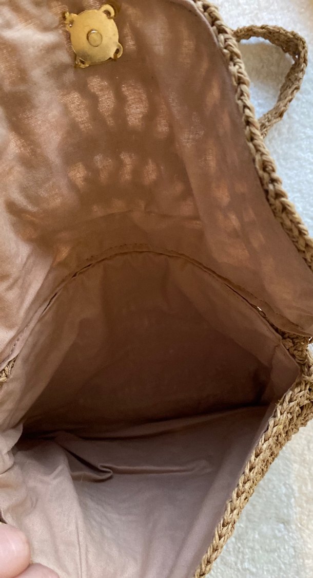 Dantel Detaylı Örgü Bohem Kadın Çapraz Çanta - Görsel 3