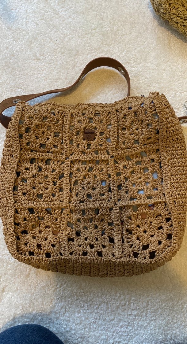 Dantel Detaylı Örgü Bohem Kadın Çanta - Görsel 4