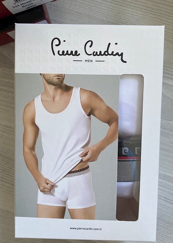 Pierre Cardin Erkek Beyaz Atlet ve boxer 2 adet