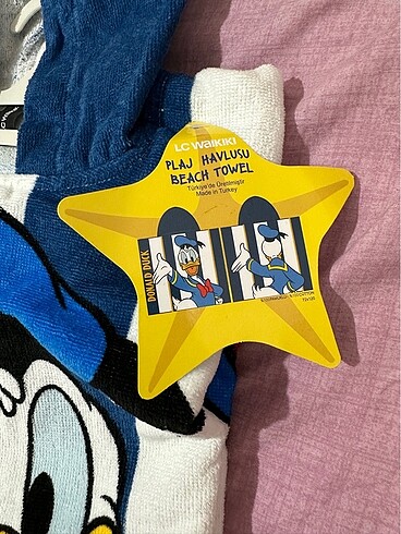  donald duck lcw çocuk panço bornoz