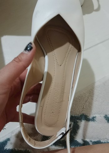 38 Beden Beyaz Kadın Topuklu Günlük Ayakkabı
