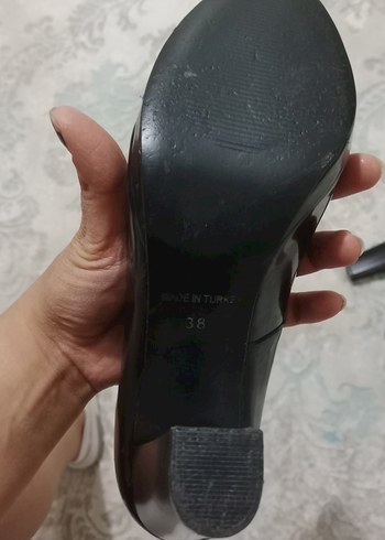 Diğer Siyah Parlak Kadın Topuklu Stiletto