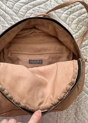 Beden ten rengi Renk Primark marka Pudra Deri Kadın Sırt Çantası