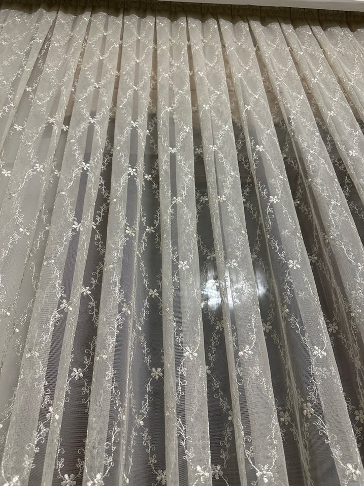 Ekru renk tül perde 1,8m x 3,75m - Görsel 2