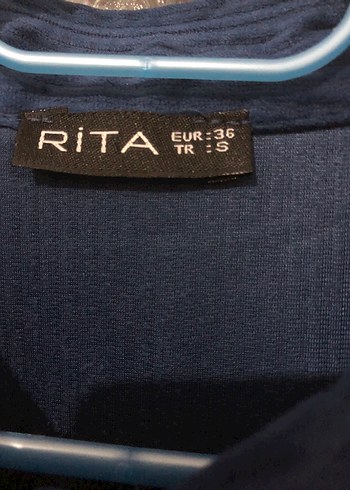 Düğmeli Lacivert Uzun kadife kadın gömlek - Görsel 3