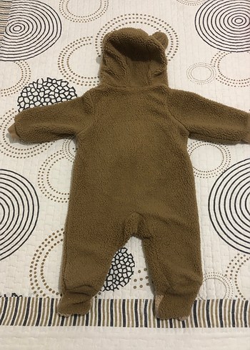 Kahverengi Nakışlı Erkek Bebek Tulum - Görsel 4