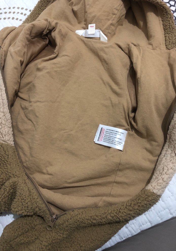 Kahverengi Nakışlı Erkek Bebek Tulum - Görsel 5