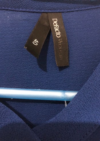 Uzun Kollu Lacivert Kadın Tunik - Görsel 4