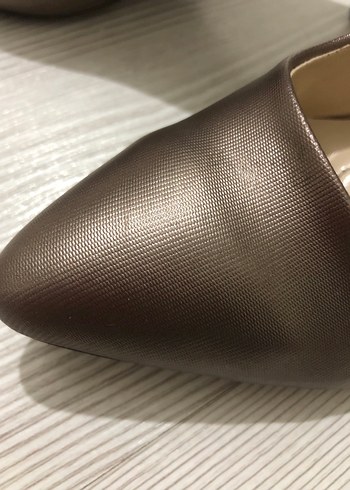 Klasik Kahverengi Stiletto Topuklu Kadın Ayakkabı - Görsel 4