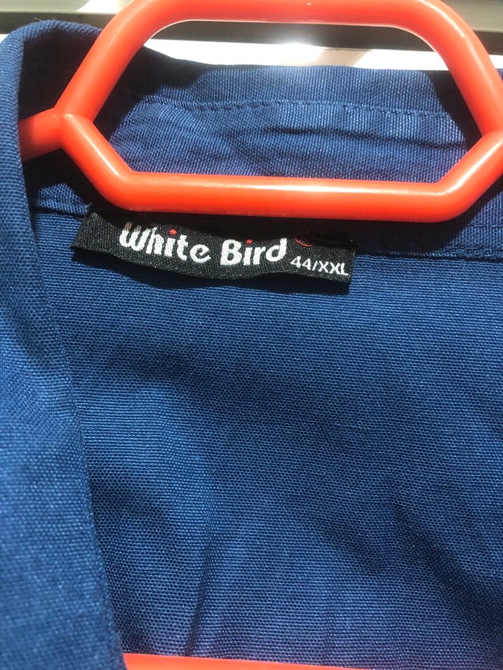 Düğmeli Lacivert Uzun Kollu Kadın Gömlek - Görsel 3