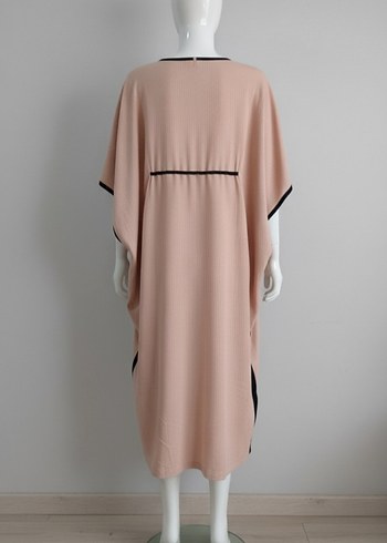 Pembe Kemerli Uzun Salaş Elbise - Görsel 2