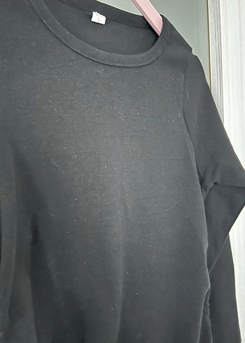 Siyah Uzun Kollu elbise - Görsel 3