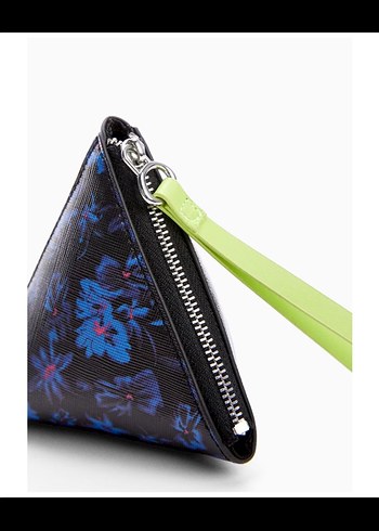 Fermuarlı Koyu Mavi Üçgen MANGO Cüzdan - Görsel 2