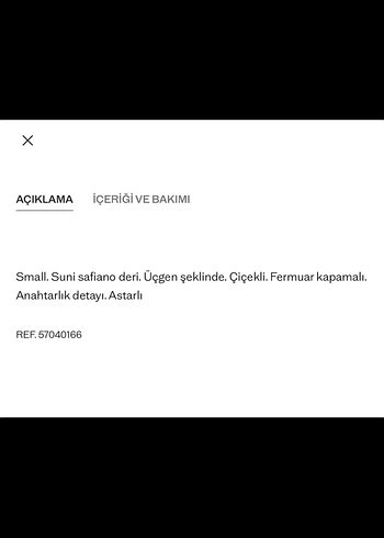 Fermuarlı Koyu Mavi Üçgen MANGO Cüzdan - Görsel 4