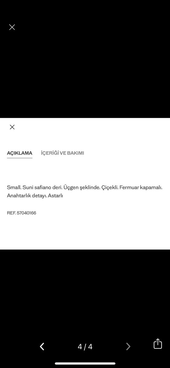 Fermuarlı Koyu Mavi Üçgen MANGO Cüzdan - Görsel 4