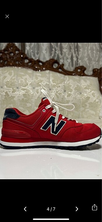 38 Beden kırmızı Renk NEW BALANCE 574 MODEL