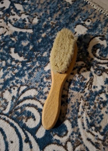 Bebek Saç Fırçası Ahşap Saplı - Görsel 3