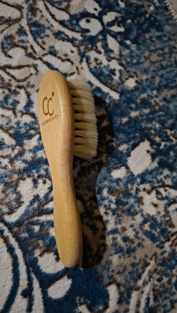 Bebek Saç Fırçası Ahşap Saplı - Görsel 2