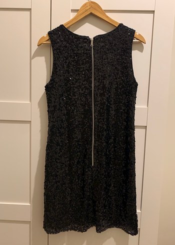 Siyah Drapeli Midi Kadın Abiye Elbise - Görsel 4