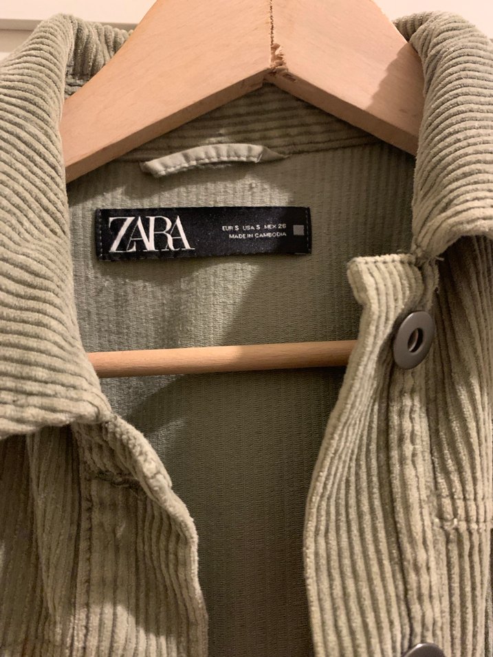 Kadın Haki Düğmeli Uzun Kollu Gömlek - Görsel 2