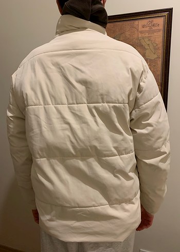 Beyaz erkek Kışlık Mont - Görsel 2