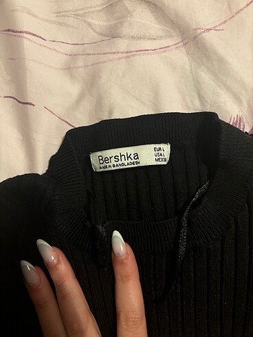 Bershka Bershka uzun kollu fitilli triko