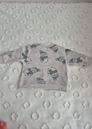 Gri Erkek Çocuk Desenli Sweatshirt - Görsel 2