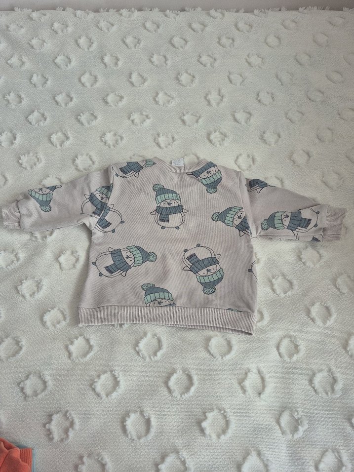 Gri Erkek Çocuk Desenli Sweatshirt - Görsel 2