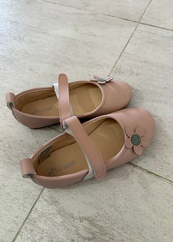 Çiçekli Pembe Kız Çocuk Babet - Görsel 2