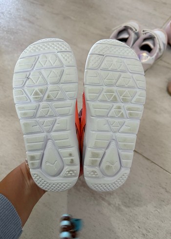 Kız Çocuk Pembe Cırt Cırtlı Spor Ayakkabı - Görsel 3