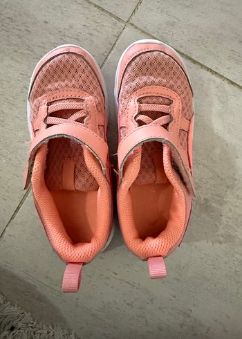 Kız Çocuk Pembe Cırt Cırtlı Spor Ayakkabı - Görsel 4