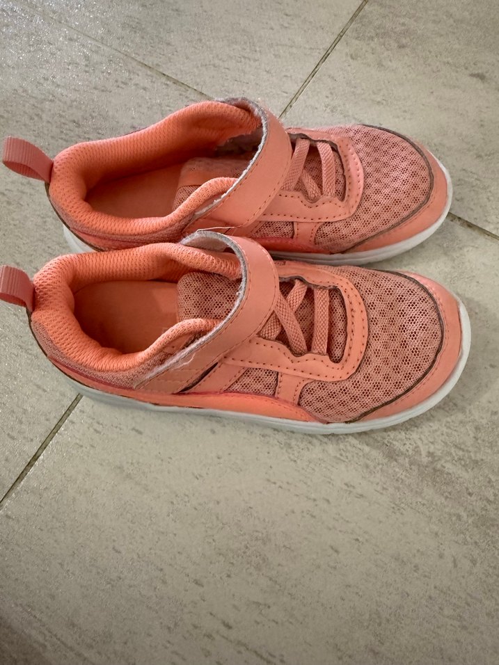 Kız Çocuk Pembe Cırt Cırtlı Spor Ayakkabı - Görsel 2