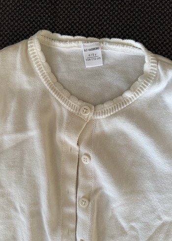 Beyaz Kız Çocuk Hırka - Görsel 2