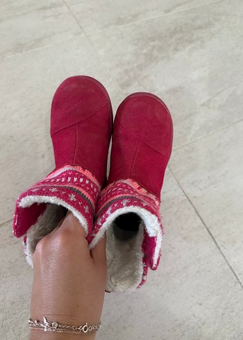 Kızlar için pembe nakışlı bohem botlar - Görsel 3