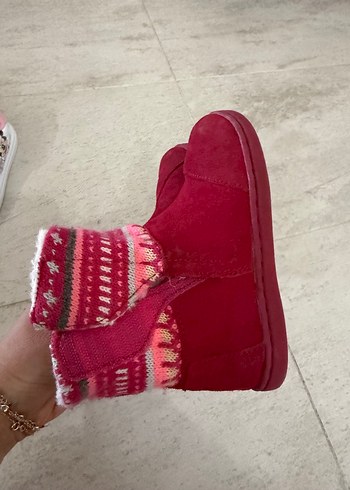 Kızlar için pembe nakışlı bohem botlar - Görsel 4